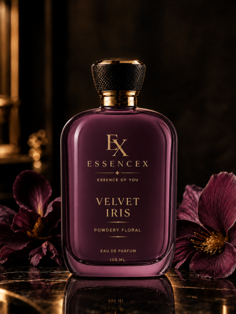 Velvet Iris Perfume in Golden Light